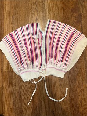 Striped Knit Tie-Front knit